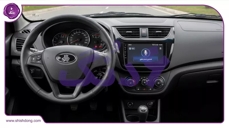داشبورد تیبا2 هاچبک با نمایشگر فعال جستجوی صوتی شیش دنگ