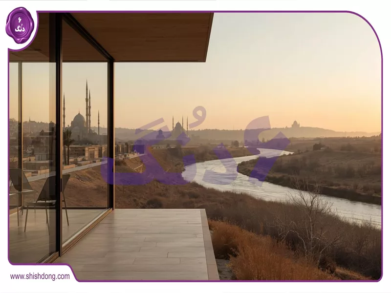 منظره زاینده‌رود از محله ردان