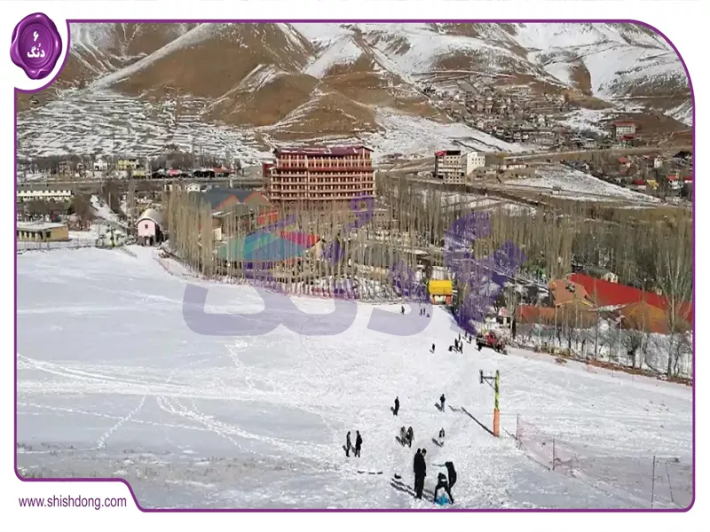 پیست اسکی آبعلی در زمستان با تلهکابین