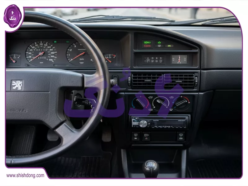 داشبورد پژو 405 GL با نمایشگر فعال جستجوی صوتی شیش دنگ