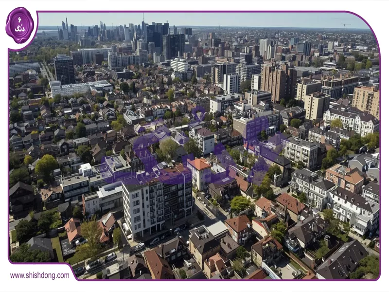 شهرک سامان شیراز - منظره هوایی از شمال غرب شهر