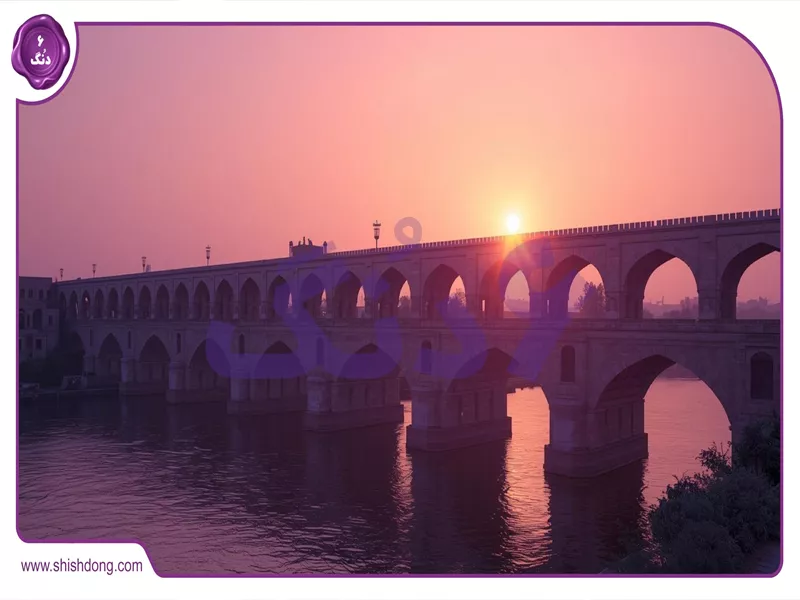 نمای غروب از آپارتمان در رکن الدوله اصفهان