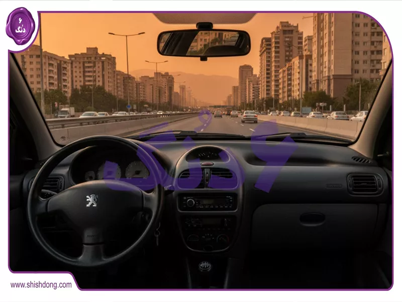 جستجوی صوتی شیش دنگ روی داشبورد پژو 206 صندوقدار