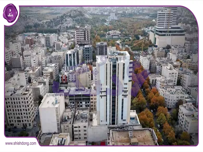 شهرک غرب مشهد - منظره هوایی از محله مدرن