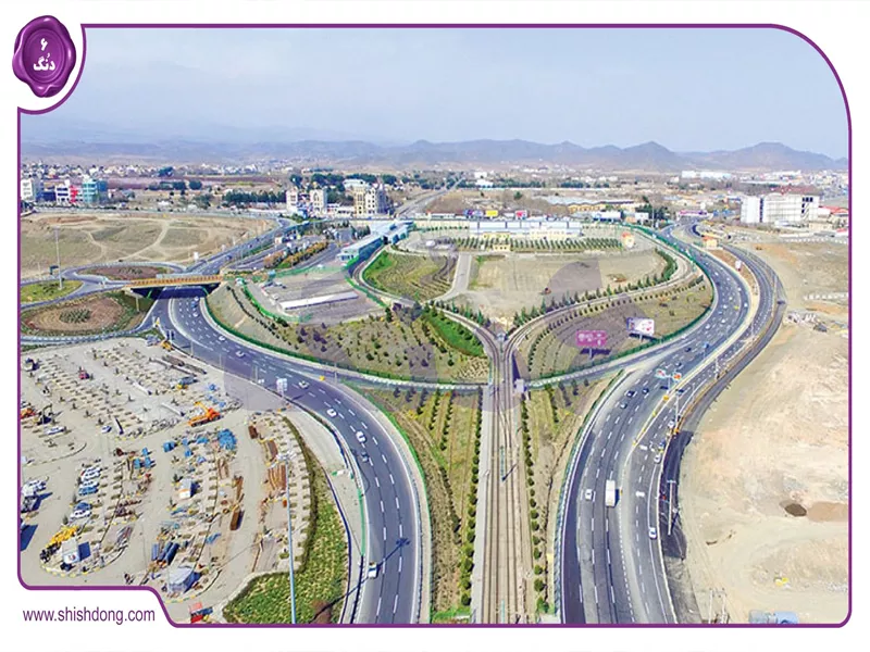 شهرک غرب مشهد - منظره هوایی از غرب شهر