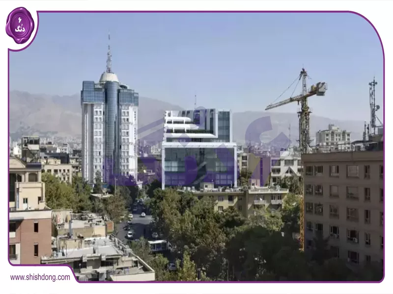 محله آرارات منظره هوایی از شمال غرب شهر