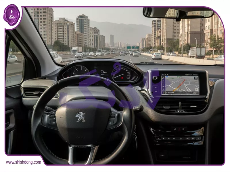 داشبورد پژو 2008 با جستجوی صوتی شیش دنگ