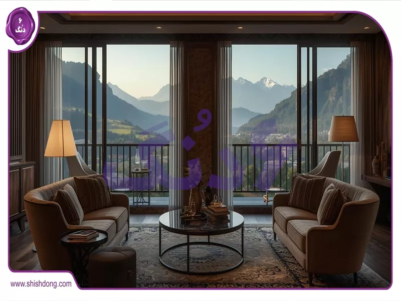 آپارتمان لوکس مبله در جاده مرق اصفهان با منظره کوهستانی