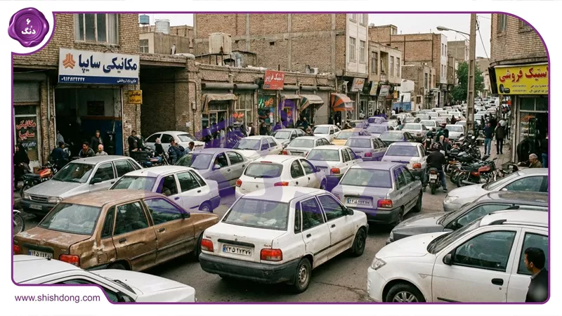 خودروهای فرسوده در خیابانهای ایران