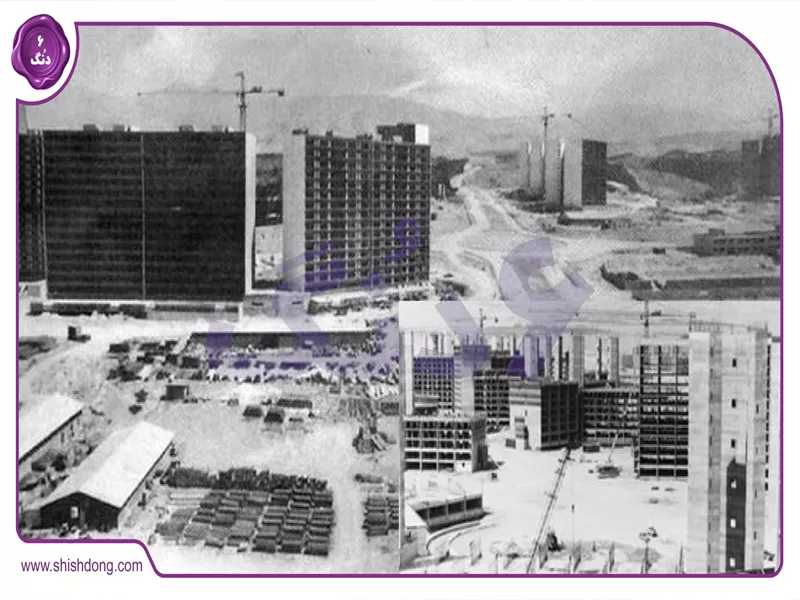 عکس هوایی شهرک اکباتان قبل از انقلاب