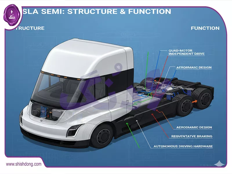 تسلا سمی کلاس 8 در عمل