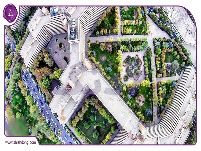 نمای هوایی شهرک اکباتان تهران