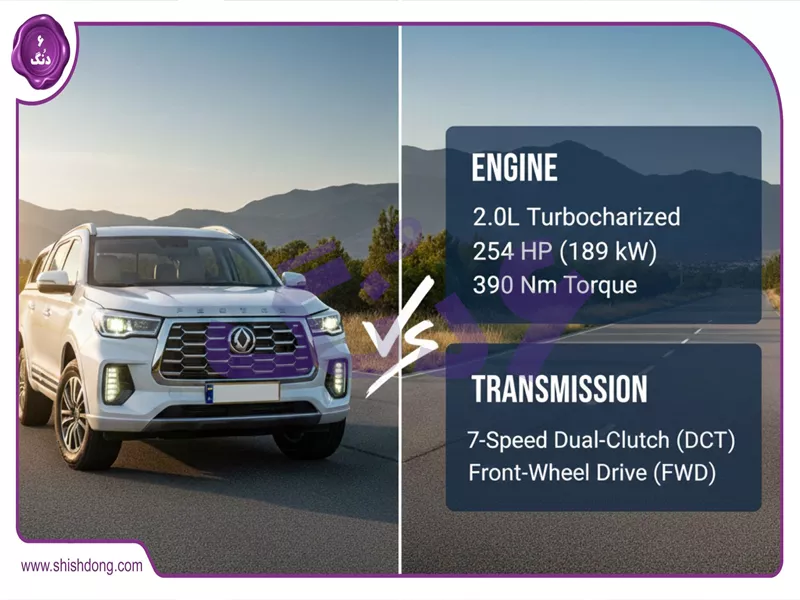 مشخصات تیگو ۸ پرو معمولی موتور و گیربکس