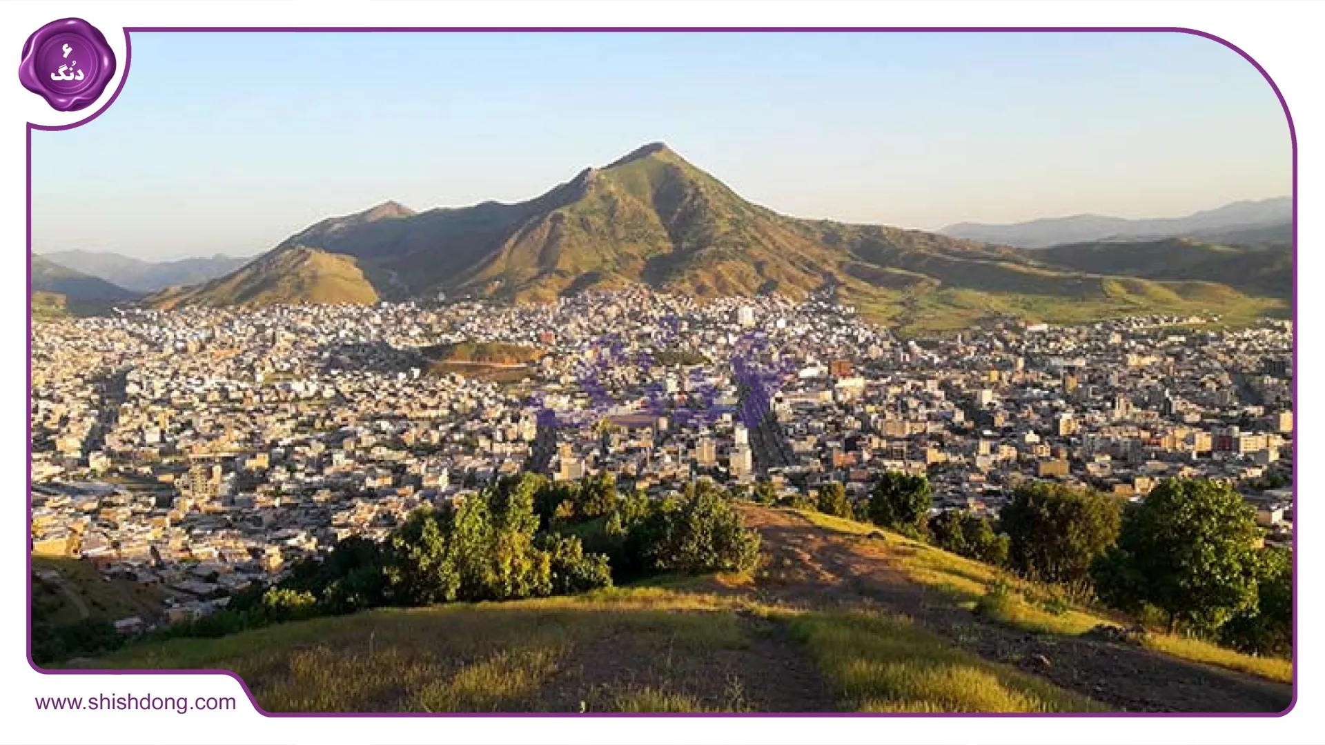 نمایی از شهر بانه با کلمات کلیدی شهر بانه و طبیعت بکر