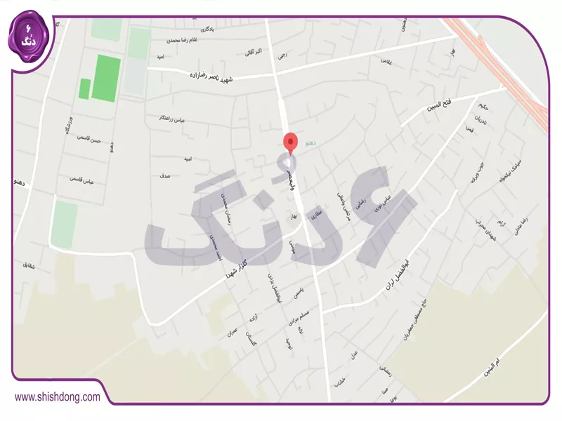 نقشه خیابان ولیعصر اصفهان - لوکیشن مرکزی
