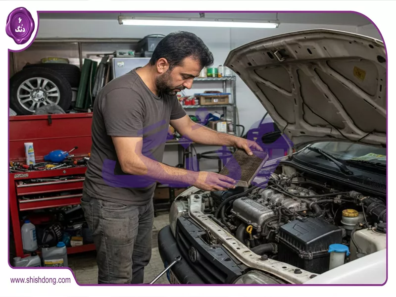 نحوه تعویض فیلتر هوا و روغن در خانه برای پراید و تیبا