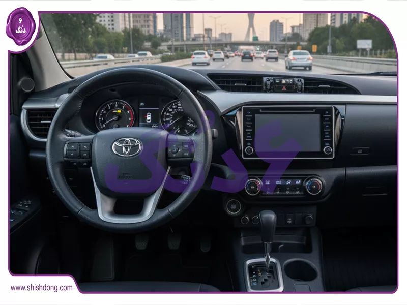 داشبورد تویوتا هایلوکس دوکابین با جستجوی صوتی شیش دنگ
